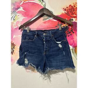 Old Navy Womens Sky Hi A line Size 4 Shorts blue, Distressed, Cut off's,